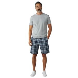 NIKE GOLF Tour Performance Plaid Golf Shorts Dri-Fit in Gray/White/Green Sz 32